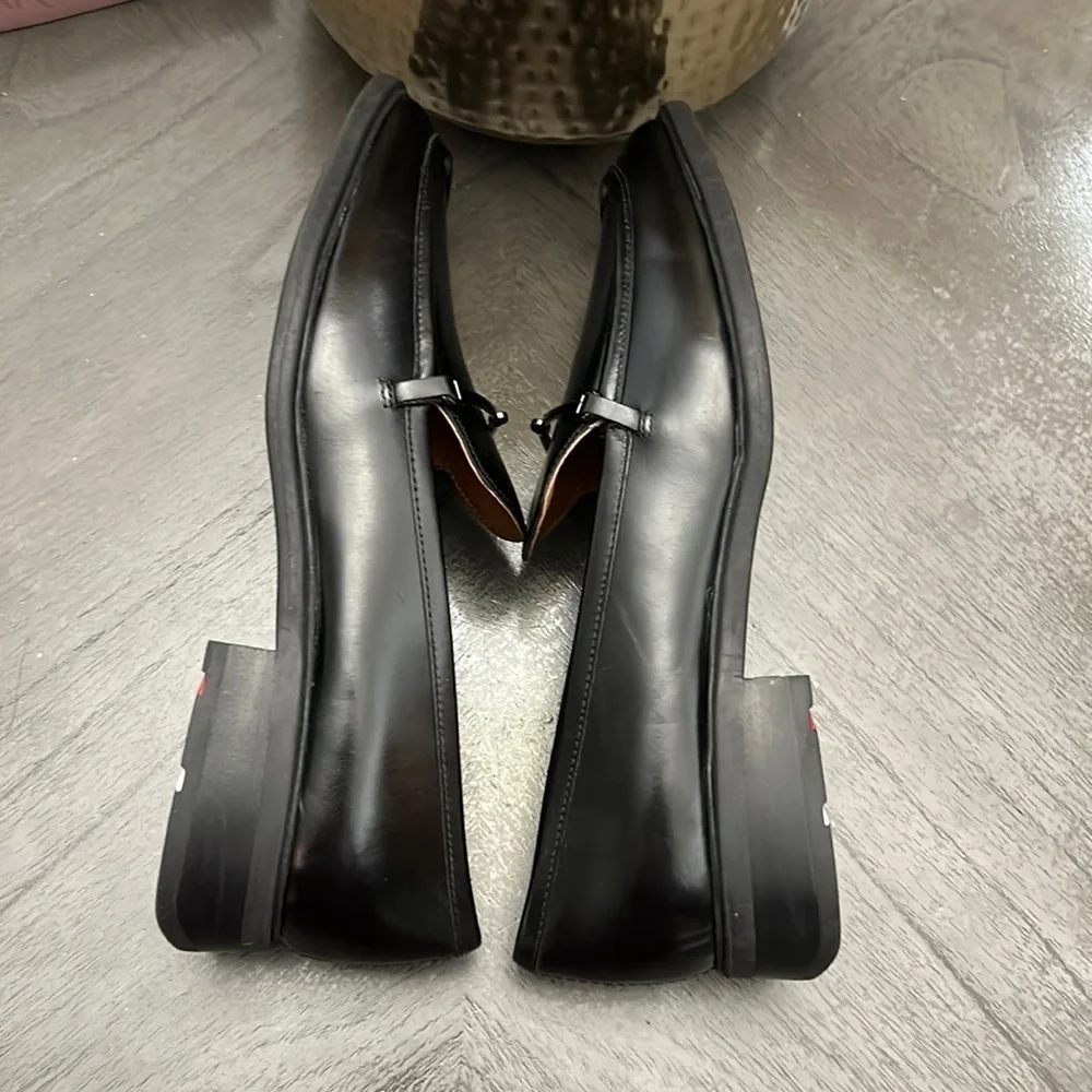 Franco Sarto Eda Bit Buckle Leather Loafers (WIDE)